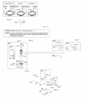 Alternator Controls Electric Starter Governor Spring Ignition Diagram and Parts List for  Briggs and Stratton Engine